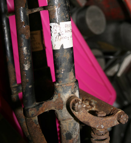Front Fork Closeup